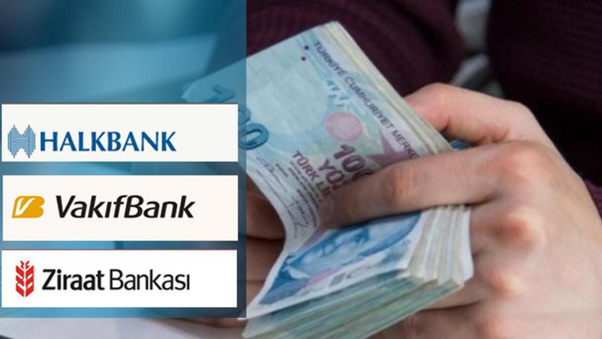 Halkbank, Vakıfbank ve Ziraat bankası hesabı olanlar dikkat! 100 bin tl kredi başladı
